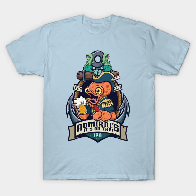 Admiral’s It’s On Tap IPA T-Shirt by ODEN Studios